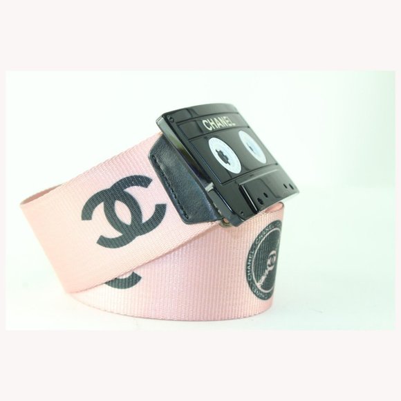 Chanel 04P Size 75/30 Pink Cassette Tape Belt 1CC615K main image 11
